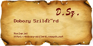 Dobozy Szilárd névjegykártya