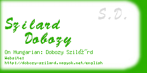 szilard dobozy business card